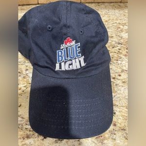 Blue light strap back hat